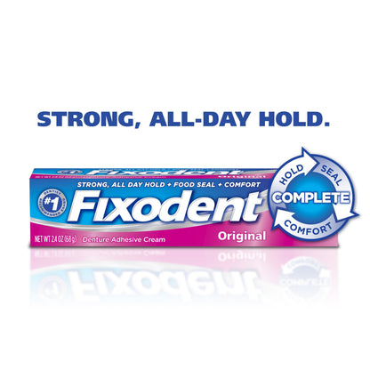 Fixodent Complete Original Denture Adhesive Cream - 2.4 oz Pack of 2