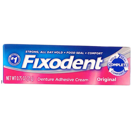 Fixodent Denture Adhesives Cream Original 0.75 oz – Pack of 6