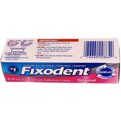 Fixodent Original Denture Adhesive Cream 1.40 oz – Pack of 2