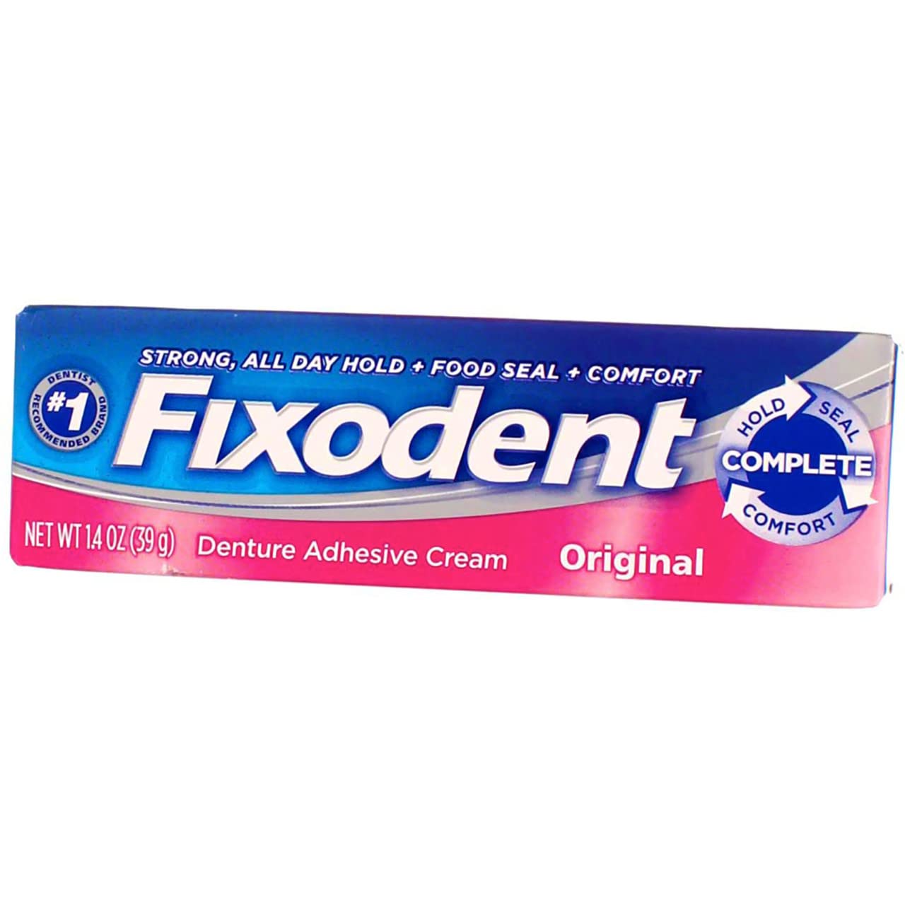Fixodent Original Denture Adhesive Cream 1.4 oz (41 ml) 6 Pack