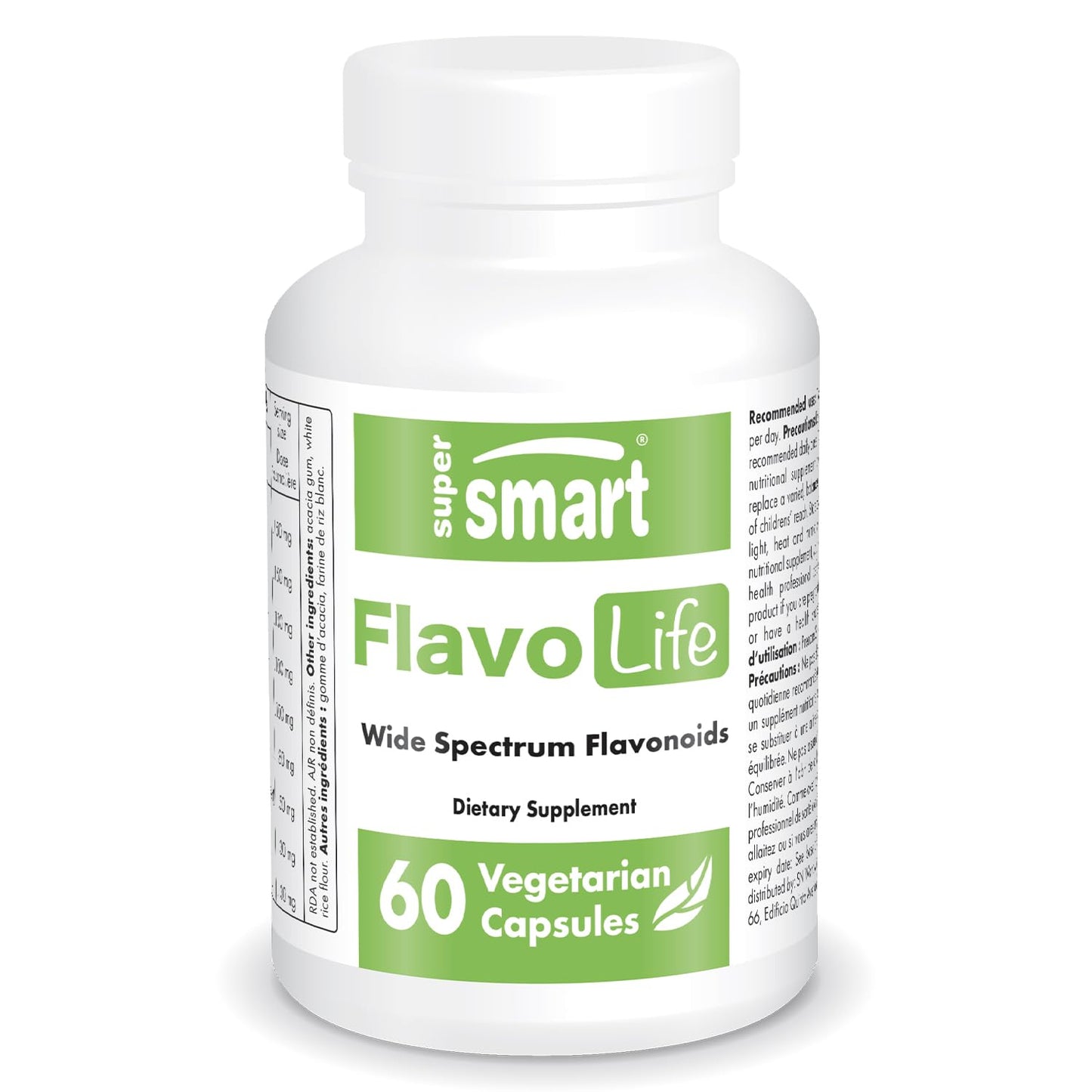 Supersmart FlavoLife Flavonoid Complex - Non-GMO & Gluten Free | 60 Veg Capsules