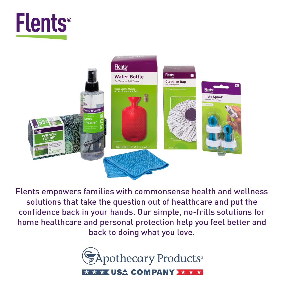 Flents Lens Wipes – 150 Count, Pre-Moistened, Streak-Free, Made in USA