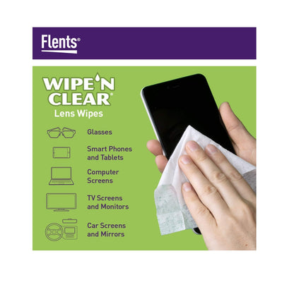Flents Wipe N Clear Lens Wipes 225ct – 3 Boxes (75 Each) Anti-Streak