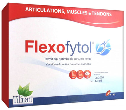 Flexofytol Bio-Optimized Turmeric Extract for Joints and Arthritis – 180 Gel-Caps