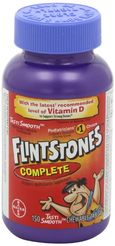 Flintstones Chewable Kids Multivitamins – 300ct Pack of 2 (Iron, Calcium, Vitamins C & D)