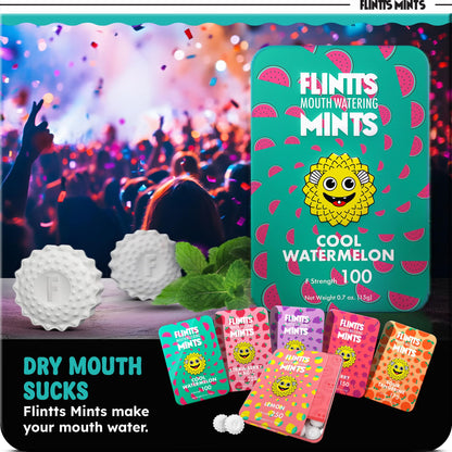 Flintts Mints Fruit Troop – Sugar Free Mints for Dry Mouth Relief & Freshness