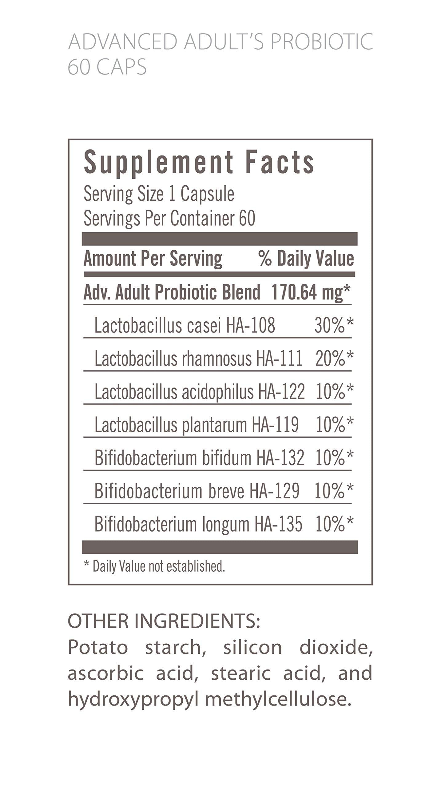Flora Advanced Adult Probiotic – 34B CFU, 7 Senior Strains, Gluten Free