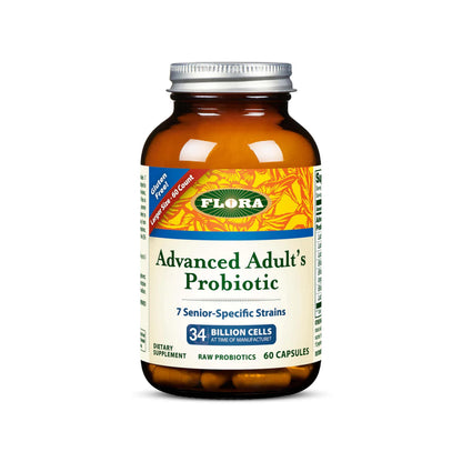 Flora Advanced Adult Probiotic – 34B CFU, 7 Senior Strains, Gluten Free