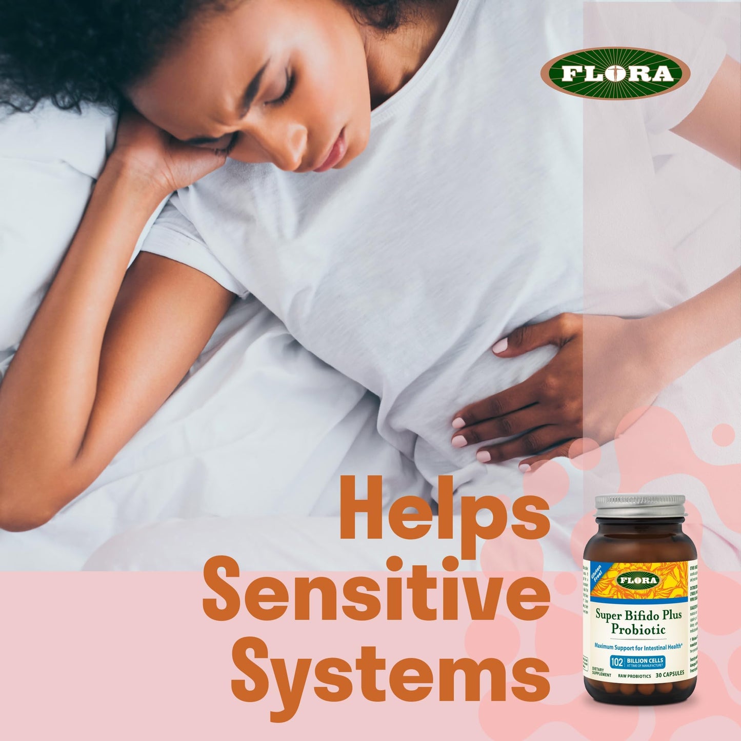 Flora Super Bifido Plus 102 Billion CFU | Raw Probiotics for Digestive Balance - 30 Veg Capsules