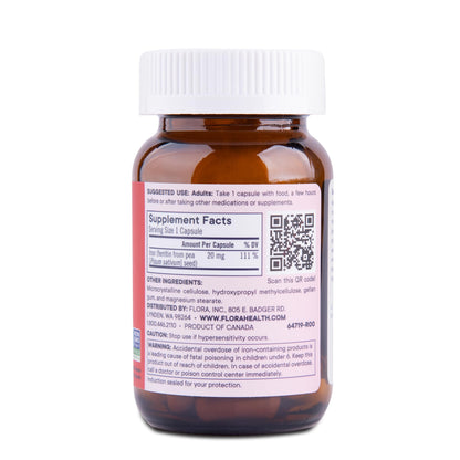 Flora Ferritin+ Delayed-Release Iron – Plant-Based, Vegan, Gluten-Free