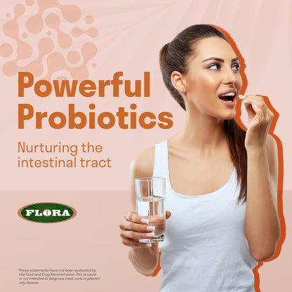 Flora Super Bifido Plus 102 Billion CFU | Raw Probiotics for Digestive Balance - 30 Veg Capsules