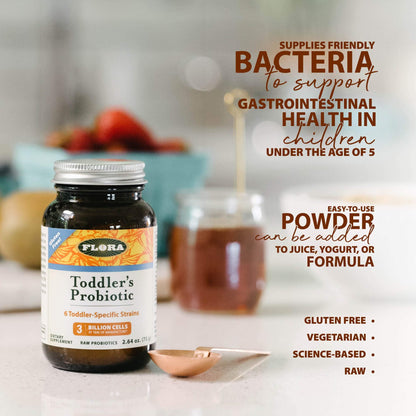 Flora Toddler Probiotic Powder for Ages 1–3 | Digestive Health