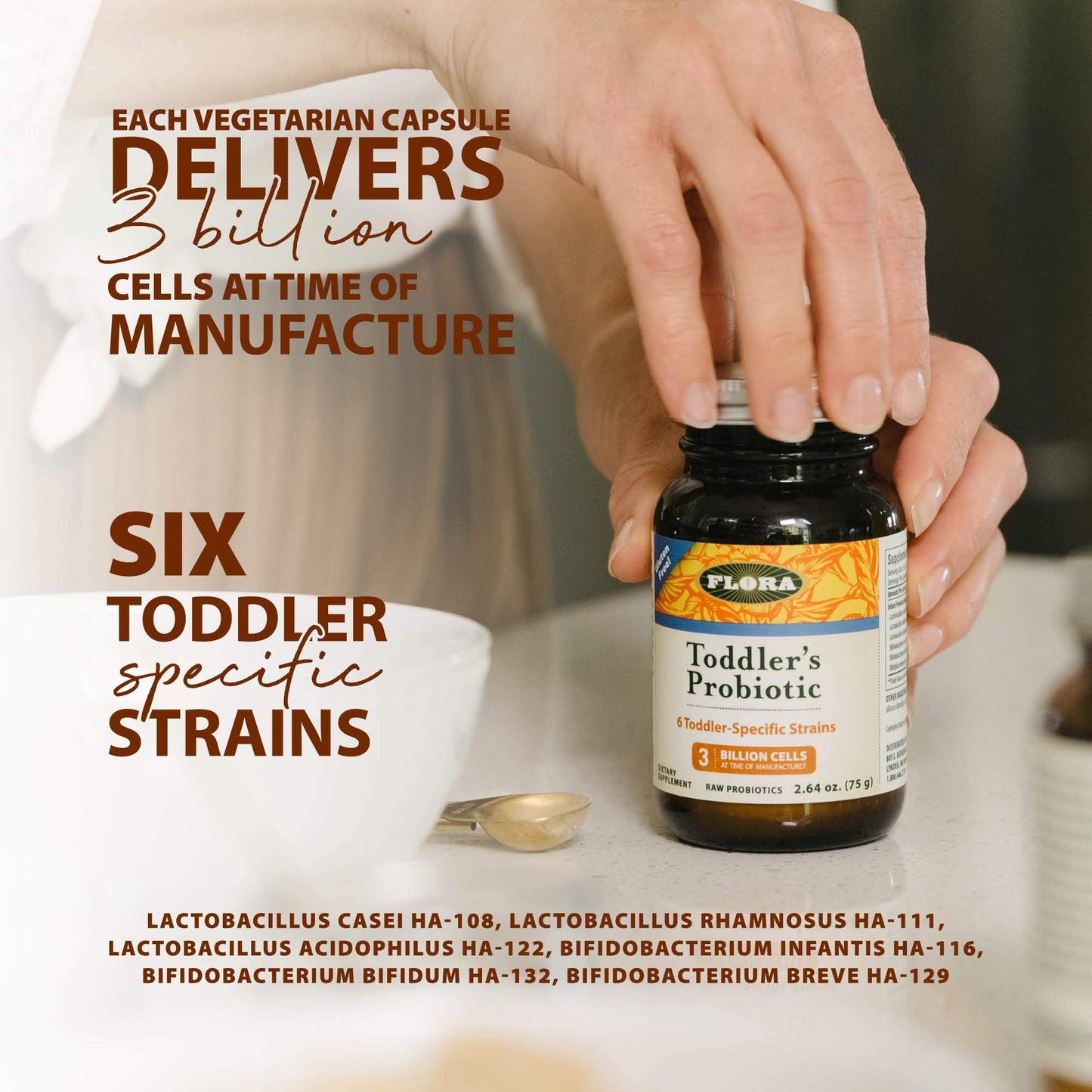 Flora Toddler Probiotic Powder for Ages 1–3 | Digestive Health