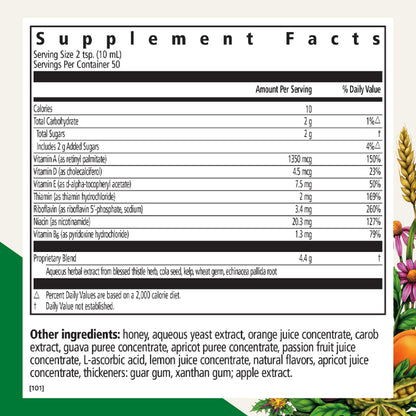 Floradix Epresat Adult Liquid Multivitamin – Herbal, Vegetarian, Non-GMO Support for Daily Energy & Liver Health | 16.9 fl oz