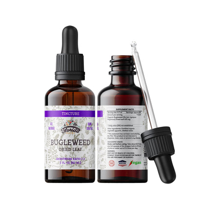 Bugleweed Tincture - Organic Florida Herbs, 2 oz (700 mg) - Non-GMO