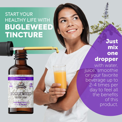 Bugleweed Tincture - Organic Florida Herbs, 2 oz (700 mg) - Non-GMO