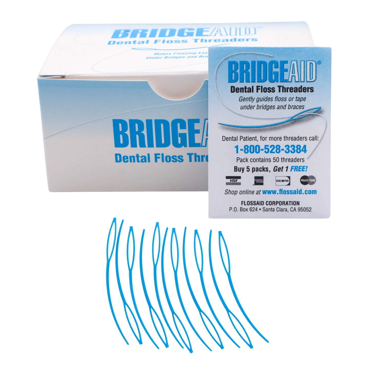 Floss Aid TDPS Bridge Aid Dental Floss Threader Pack of 1000
