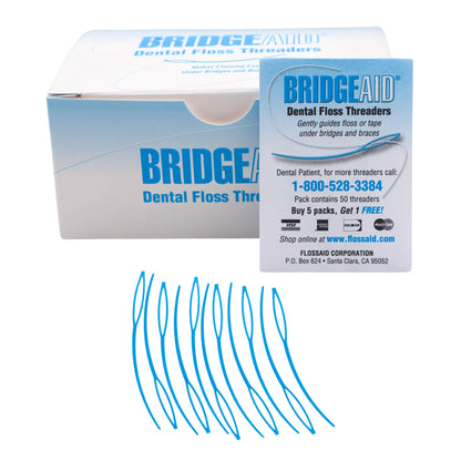 Floss Aid TDPS Bridge Aid Dental Floss Threader Pack of 1000