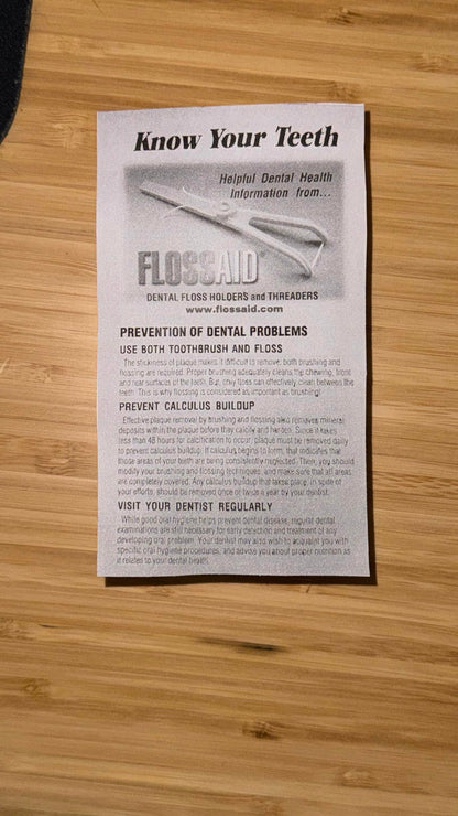 Flossaid Dental Floss Holder - 3 Pack (Assorted Colors)