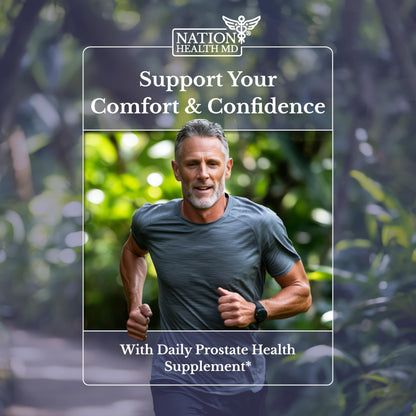 Flow Active Prostate Health for Men – Saw Palmetto, Pine Bark & Selenium | 30 Capsules | NATION HEALTH MD