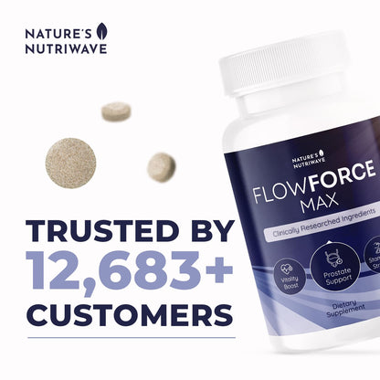 FlowForceMax Herbal Support - Plant-Based Saw Palmetto (30 Chewables)