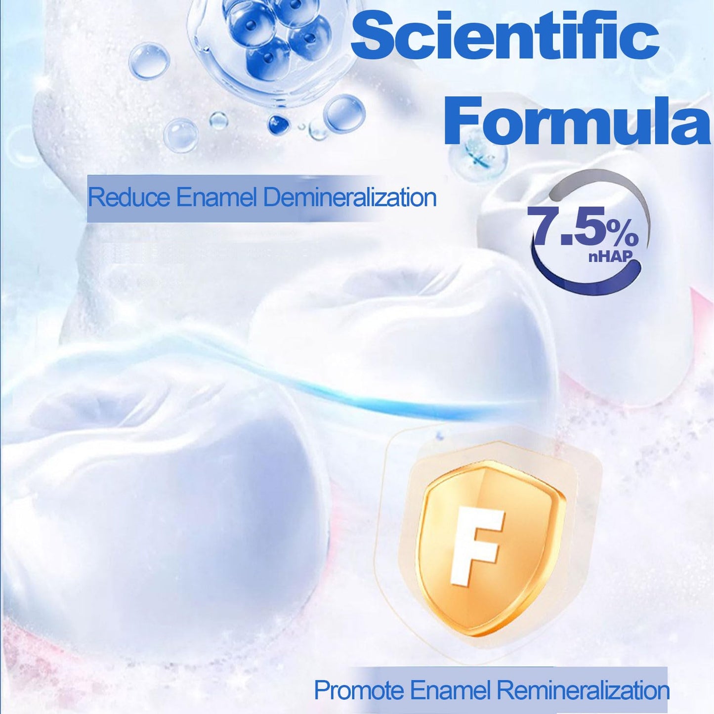 Fluoride-Free Nano Hydroxyapatite Toothpaste – Whitening & Remineralizing (4.23oz)