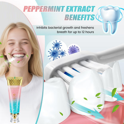 Niacinamide Whitening Toothpaste with Hydroxyapatite - Fluoride-Free, Enamel Protection, 24h Fresh Breath