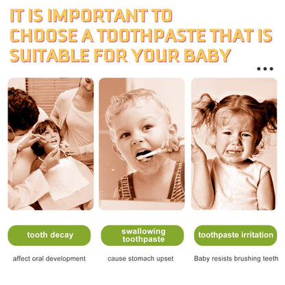 Foam Toothpaste for Kids | Low Fluoride & U-Shape Toothbrush