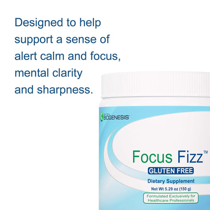 Nutra Biogenesis Focus Fizz – GABA L-Theanine Powder for Calm Focus