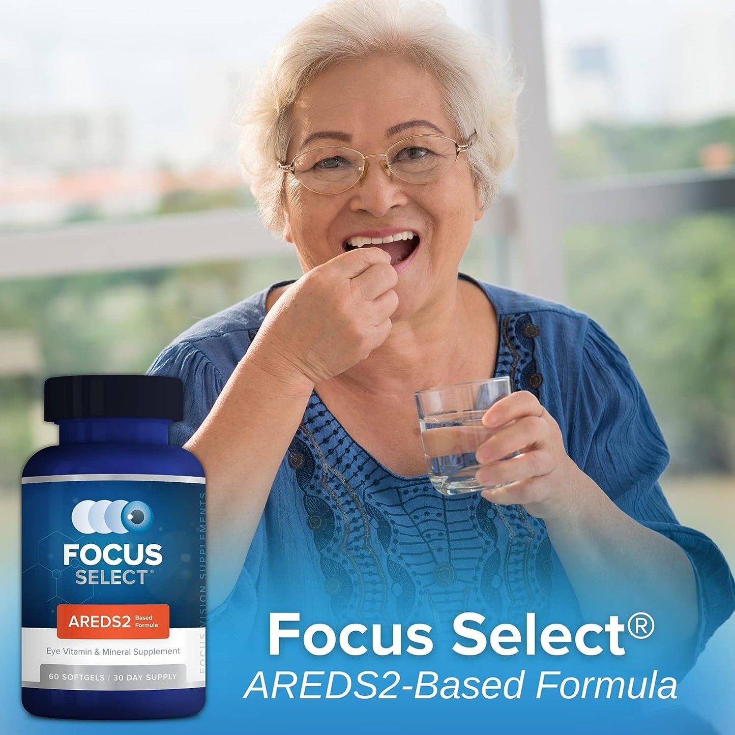 Focus Select AREDS2-Based Eye Vitamin - Low Zinc Formula (360 ct)