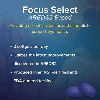 Focus Select AREDS2-Based Eye Vitamin - Low Zinc Formula (360 ct)