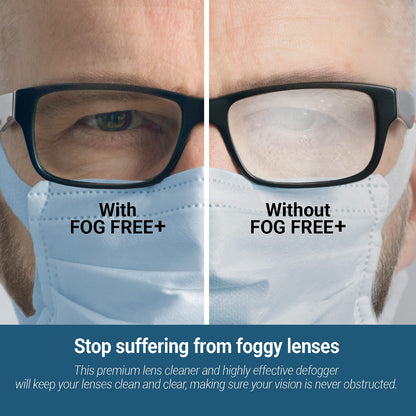 Fog Free Plus Anti-Fog Spray for Glasses - 1 oz | Lens Cleaner & Defogger