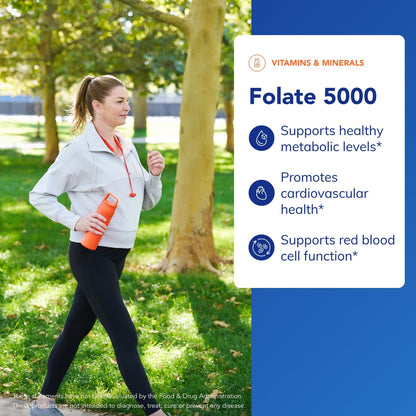 Pure Encapsulations Folate 5,000 - 5-MTHF Activated Vitamin B9 (60 Capsules)
