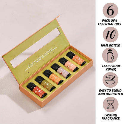 Folkulture Fall Essential Oils Set - 6 Diffuser Oils, Vanilla Pumpkin Spice | 60 ml