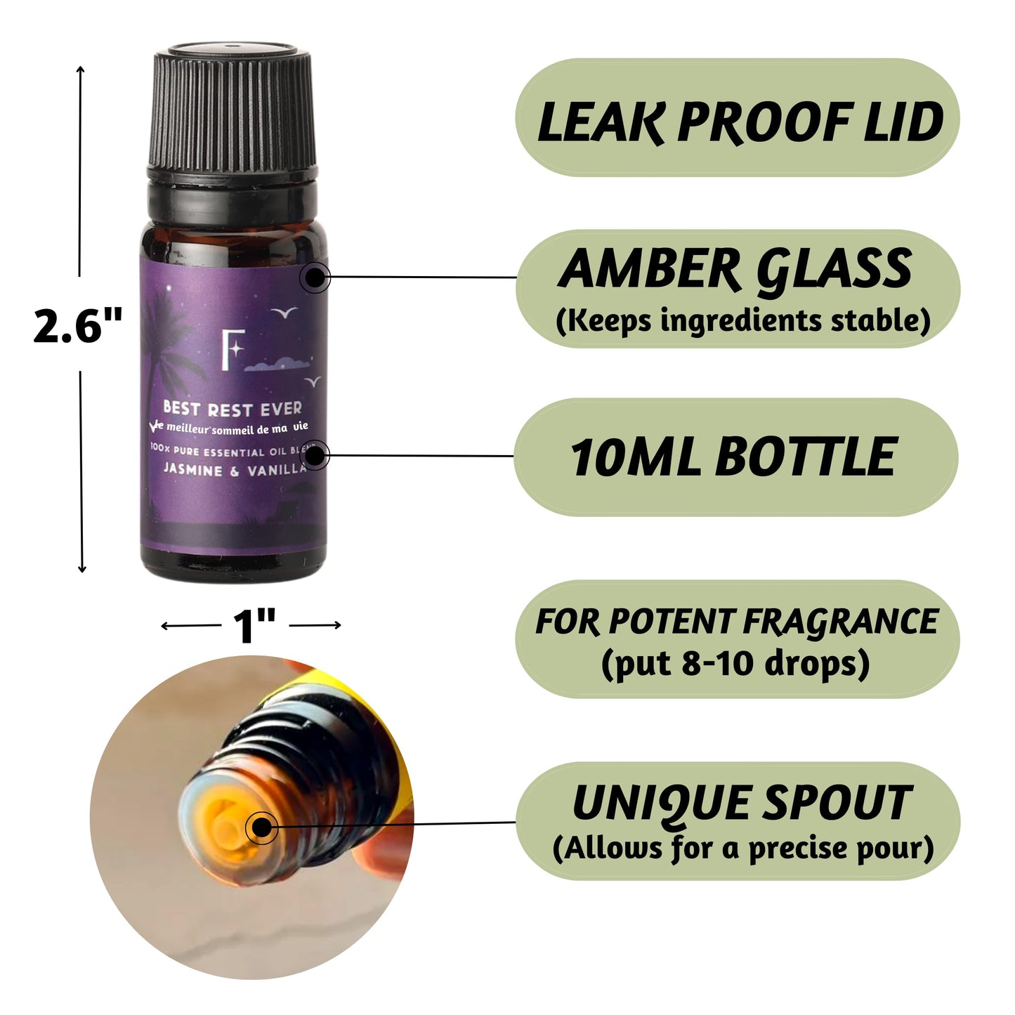 Folkulture Sleep Essential Oils Set – 6 Christmas Diffuser Oils (Lavender, Rosemary & Peppermint)