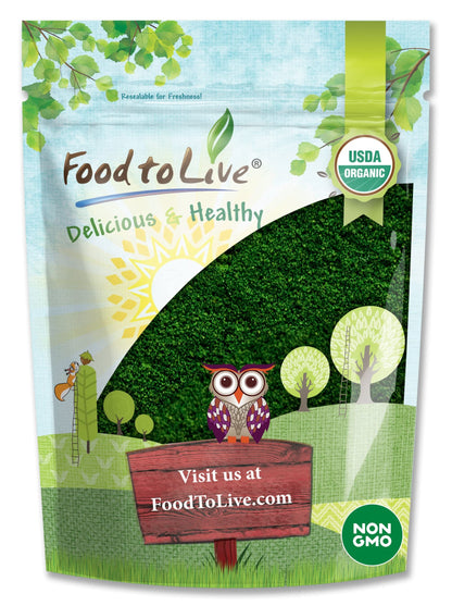 Food to Live Organic Algae Powder Mix 4 lb - Spirulina & Chlorella 50/50