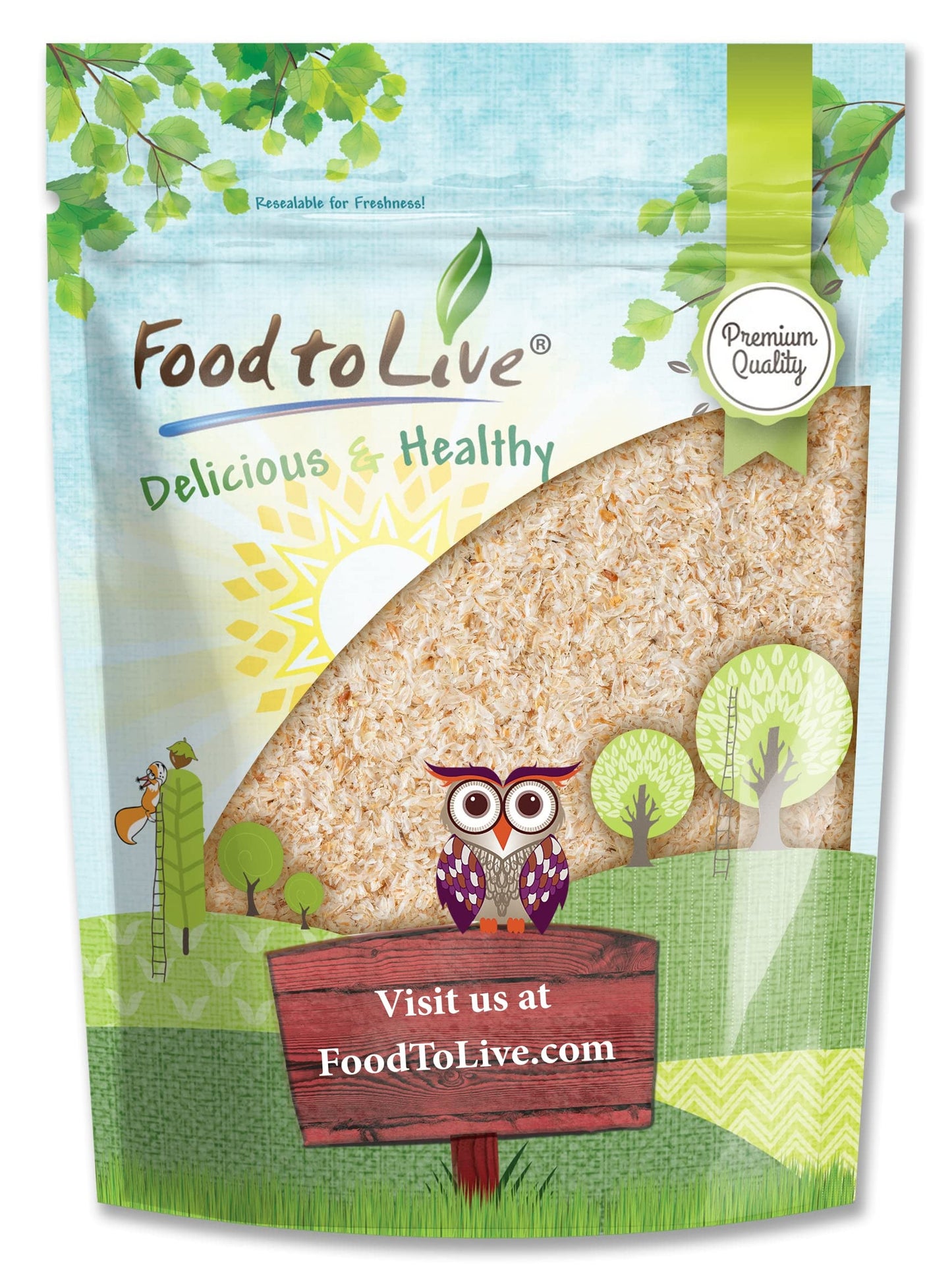 Food to Live Whole Psyllium Husks – 6 oz, Unflavored, Keto & Vegan