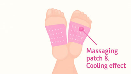 Foot Cooling Acupressure Patch – 4 Sheets | Refreshing Foot Sheet with Pressure Nodes (3)