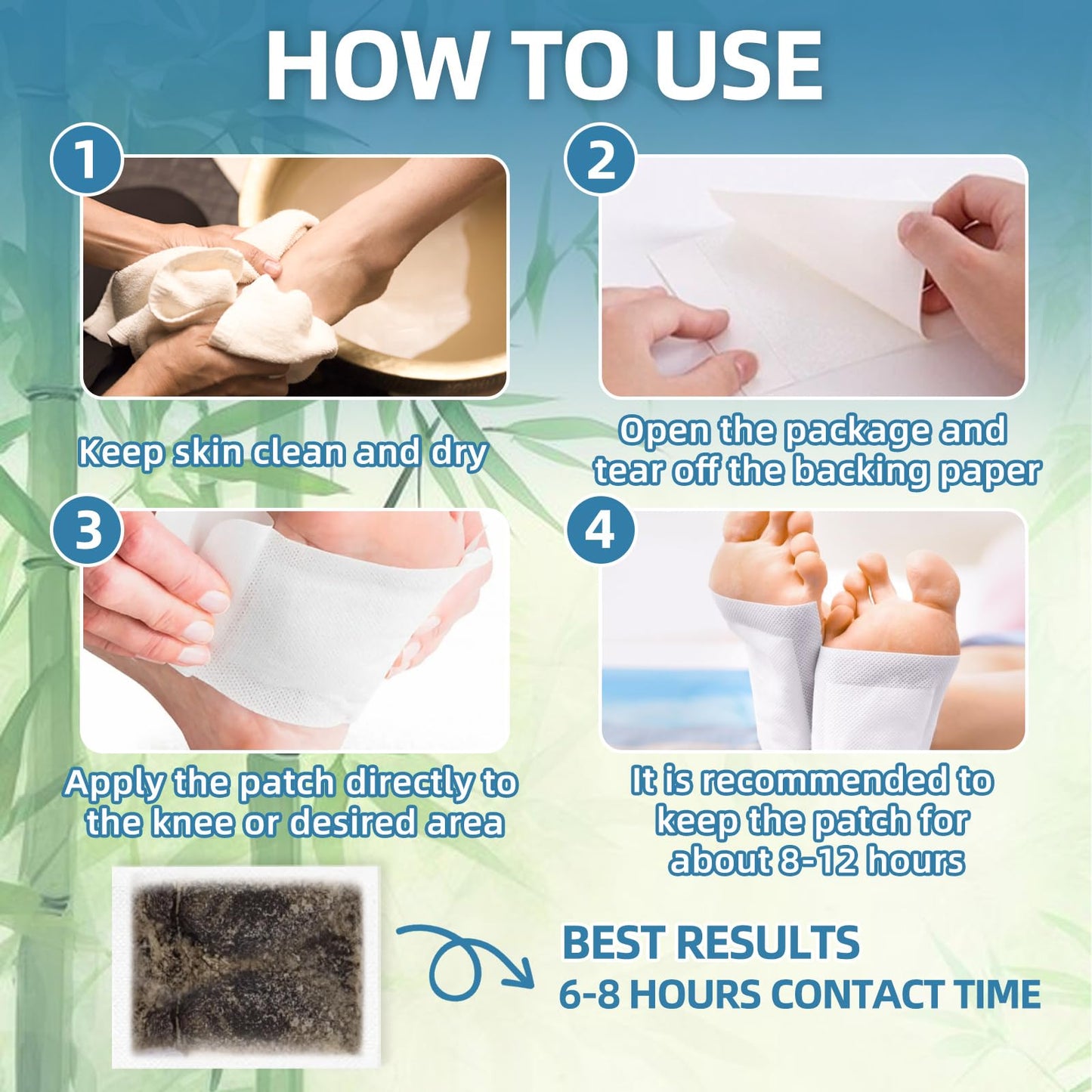 Foot Pads 30 PCS – Deep Cleansing Foot Patches with Herbal Ingredients