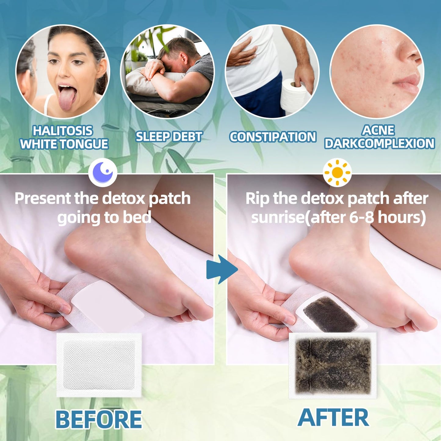 Foot Pads 30 PCS – Deep Cleansing Foot Patches with Herbal Ingredients
