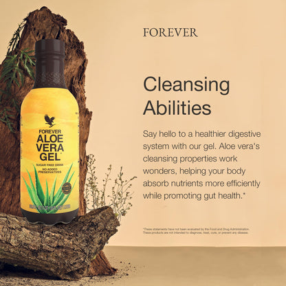 Forever Living Forever Aloe Vera Gel – 99.7% Pure Inner Leaf, Preservative-Free, 2 x 33.8 fl oz