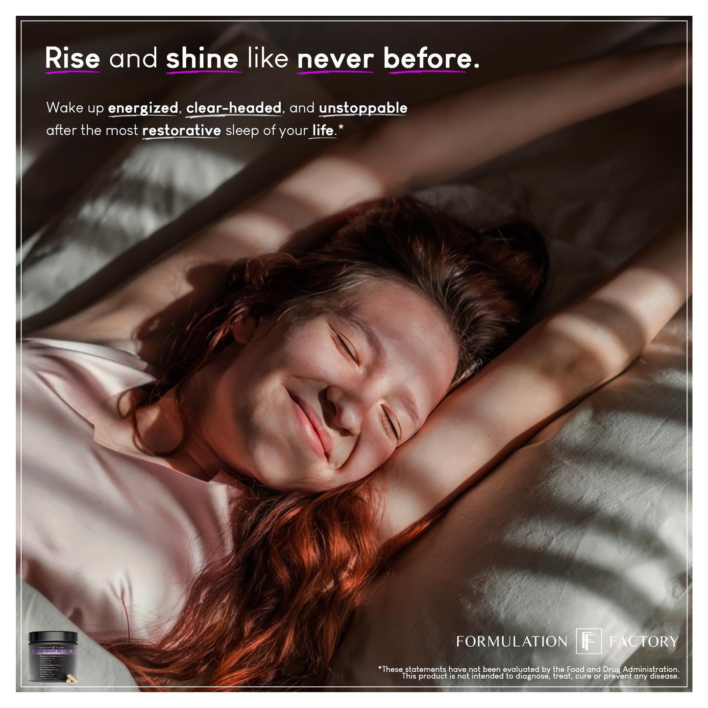 Formulation Factory The Night Before 10-in-1 Sleep Aid – 120 Caps (Melatonin-Free)