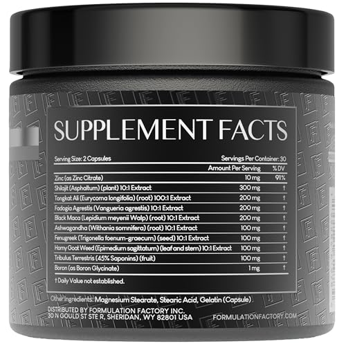 Formulation Factory Self Obsessed - 10-in-1 Masculinity Maximizer, 180 Count (Pack of 3)