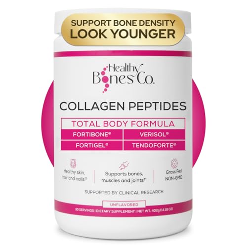 Healthy Bones Co. FORTIBONE Premium Bone Health Collagen Peptides