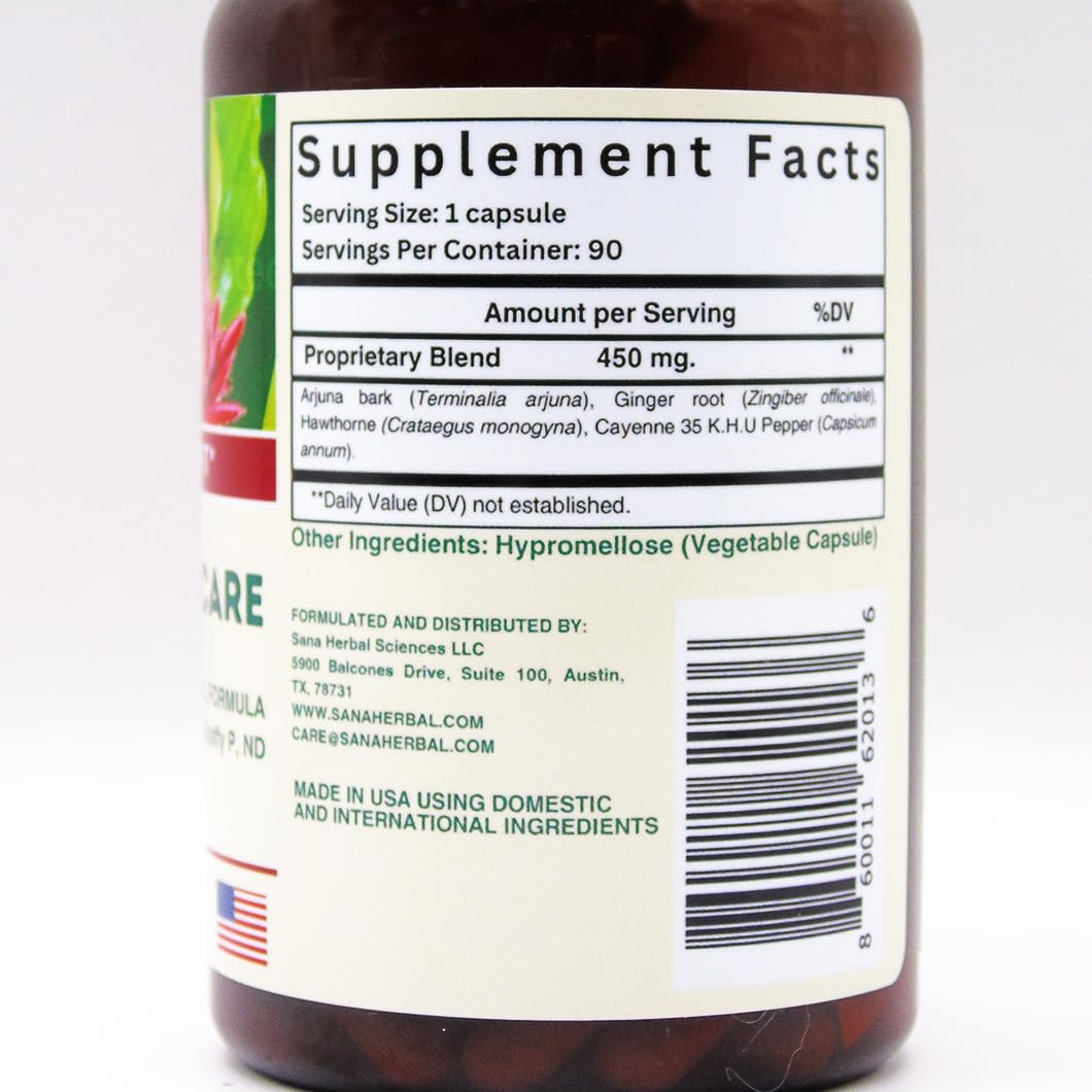Artery Plaque Support & Circulation – 4-Element Heart Health Supplement | Sana Herbal Sciences
