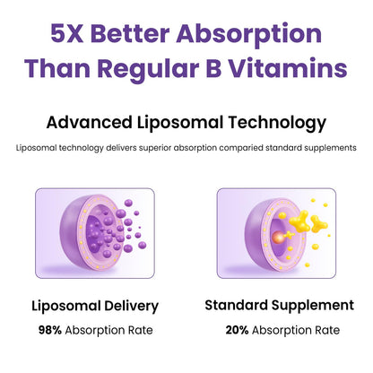 Franguly Liposomal Vitamin B Complex Liquid | High Absorption B-Complex