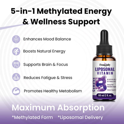 Franguly Liposomal Vitamin B Complex Liquid | High Absorption B-Complex