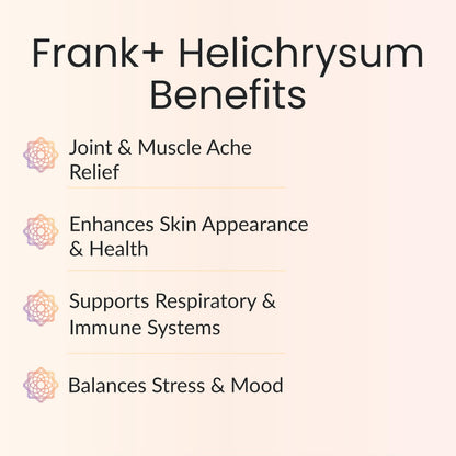 Vitality Extracts Frank+ Helichrysum Essential Oil Blend - 10ml | Frankincense & Helichrysum Aromatherapy