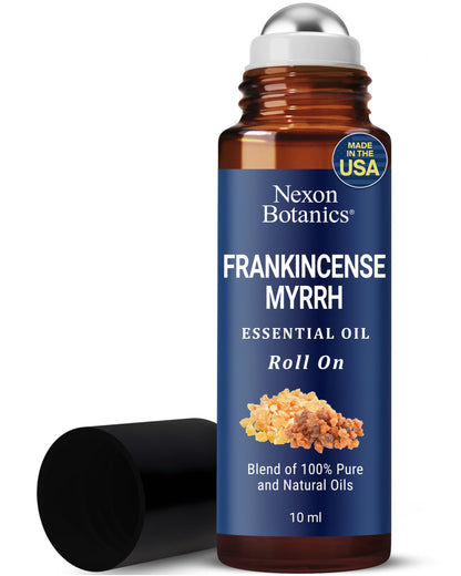 Frankincense & Myrrh Essential Oil Roll-On 10ml – 100% Pure & Natural | Nexon Botanics