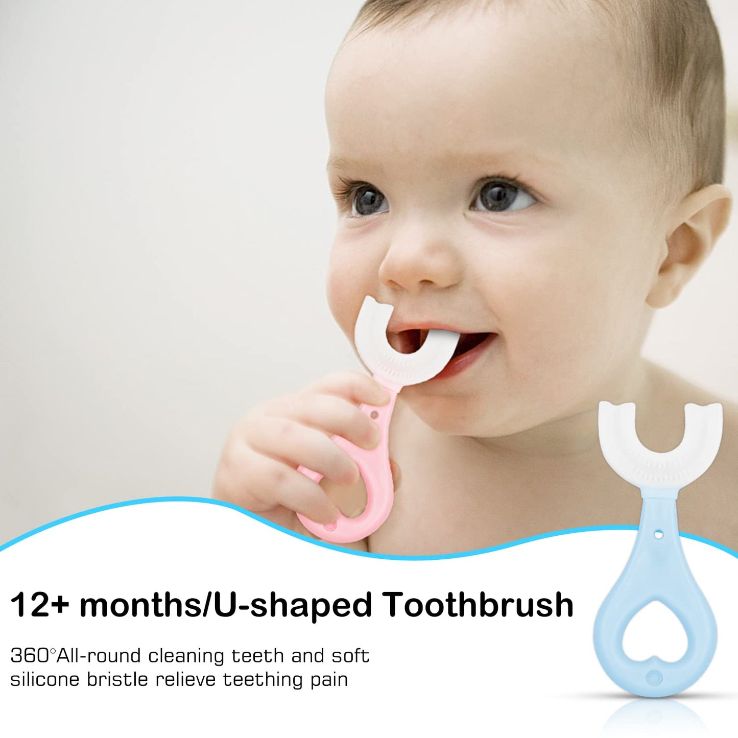 Frerdui 6-in-1 Baby Training Toothbrush Set – Infant to Toddler Oral Care